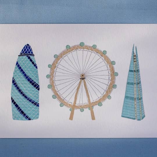 Modern London - Art Print for wholesale by Emma Holmes Art