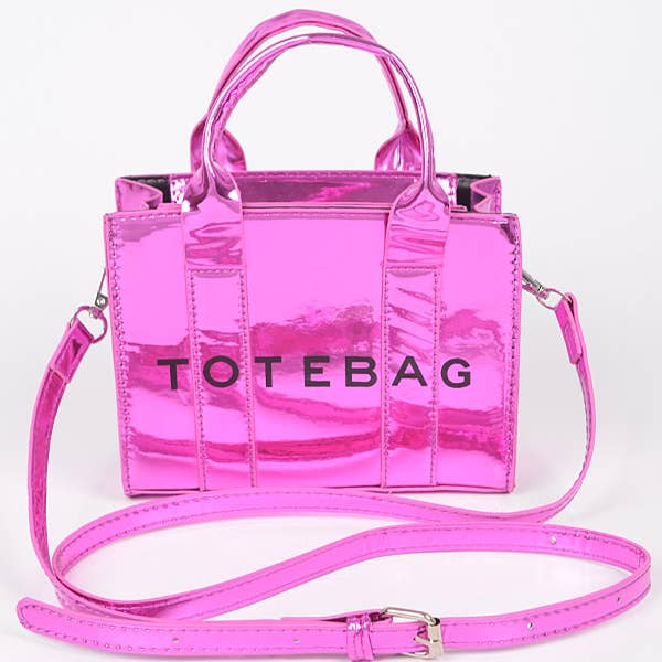 3AM BY H&D ACCESSORIES - Wholesale Tote Bag - Women's - Mirror Metallic Small Tote Bag3