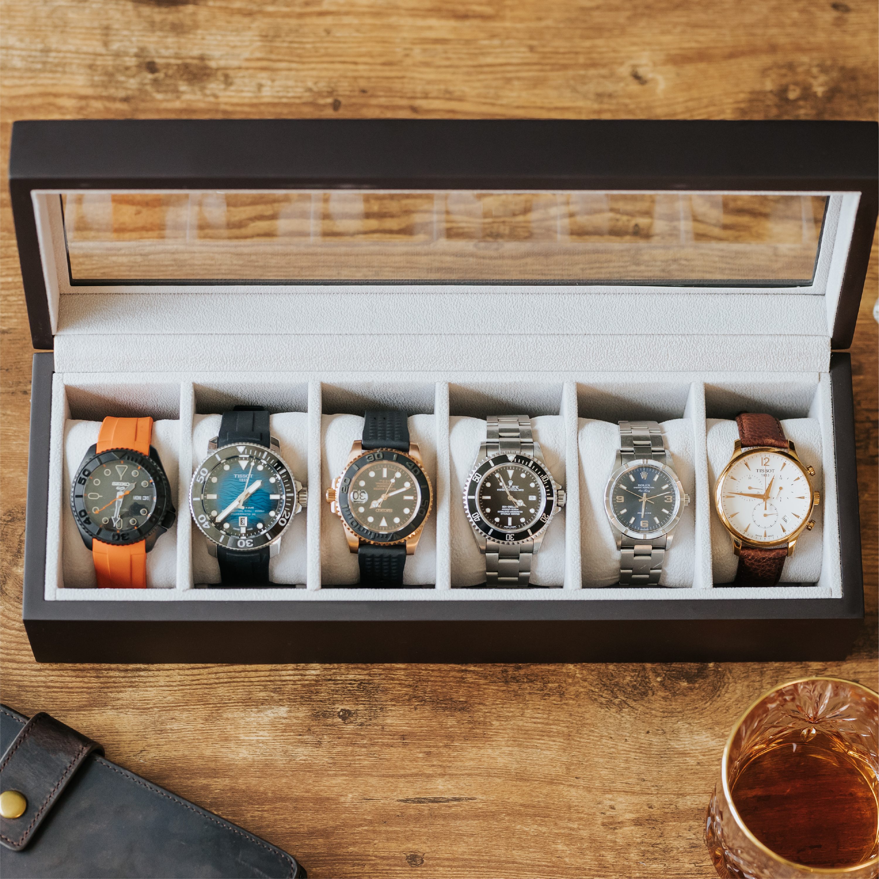 Solid Wood Watch Box - 6 Slot for wholesale on Faire10