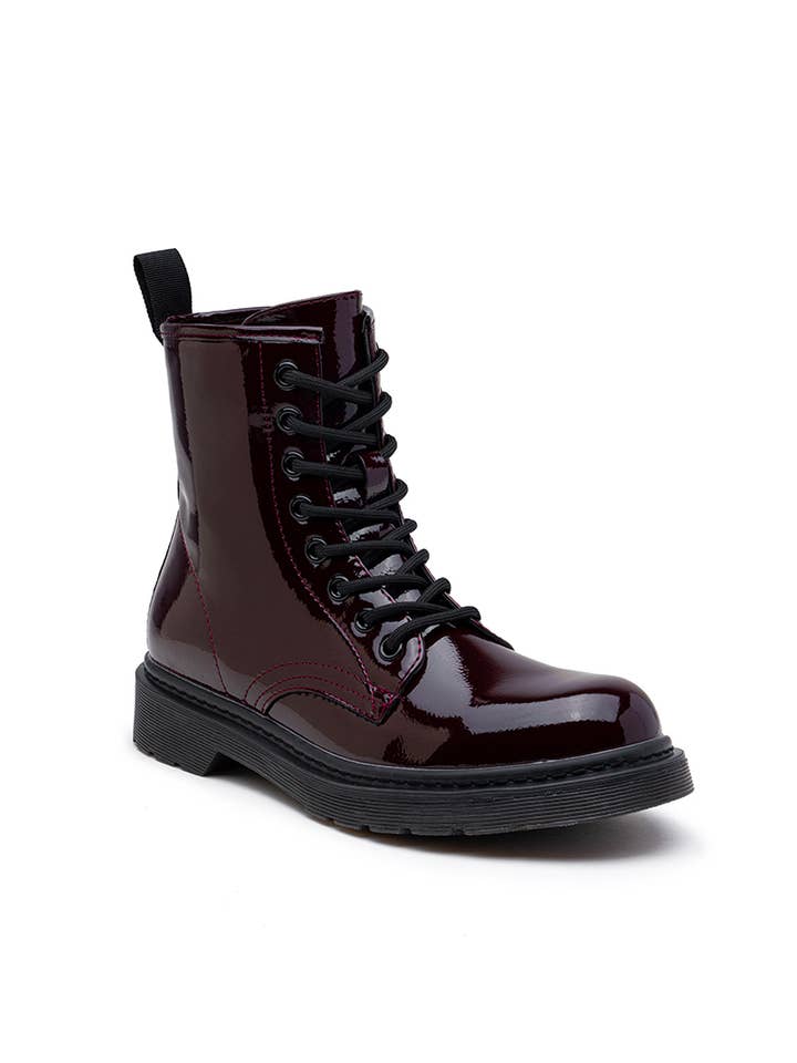 LADY GLORY - Vente Bottines – femme - Bottine vernie Chunkye à lacet