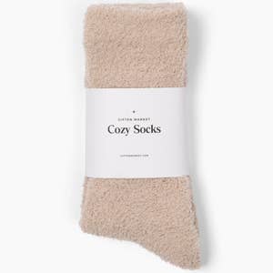 Women's Pastel Shea Butter Socks w/ Grippers - Light Pink