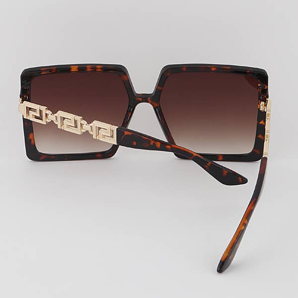 mix color Greek Key Square Sunglasses for wholesale on Faire3
