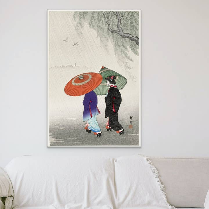 Ukiyo-e Kunstdruck - Ohara Koson Zwei Frauen für den Großhandel von Vintage Wall Graphics