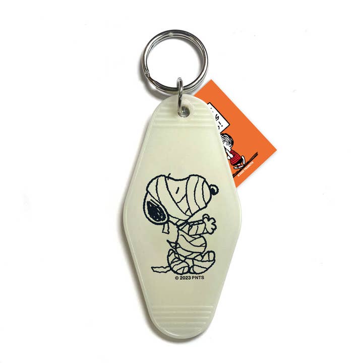 Three Potato Four - Vendita all'ingrosso Portachiavi - Unisex - Portachiavi Snoopy Mummy, 3P4 x Peanuts® (si illumina al buio!)