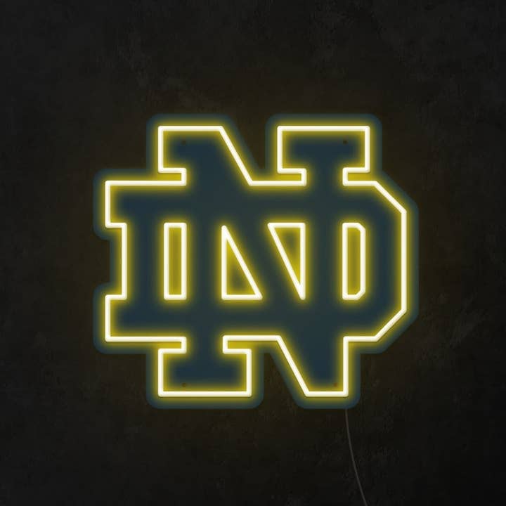 CityNeon - Wholesale Neon Sign - Notre Dame Neon Light | Fighting Irish LED Sign for Fans & Man Caves