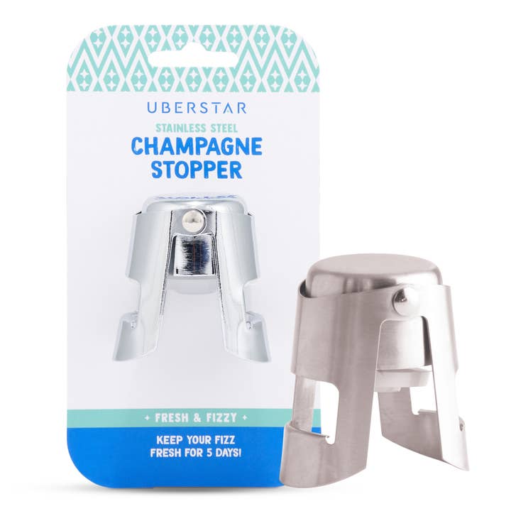 Champagne Stopper - Silver and other Purchase wholesale glass wine bottles. Free returns & net 60 terms on Faire trending on Faire.
