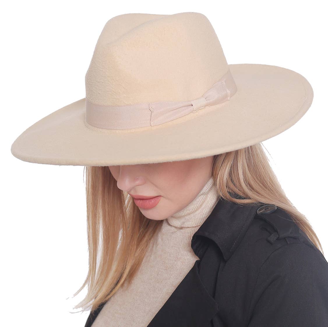 anbfashion - Wholesale Fedora - Women's - Felt Ribbon Basic Fedora Hat  30415