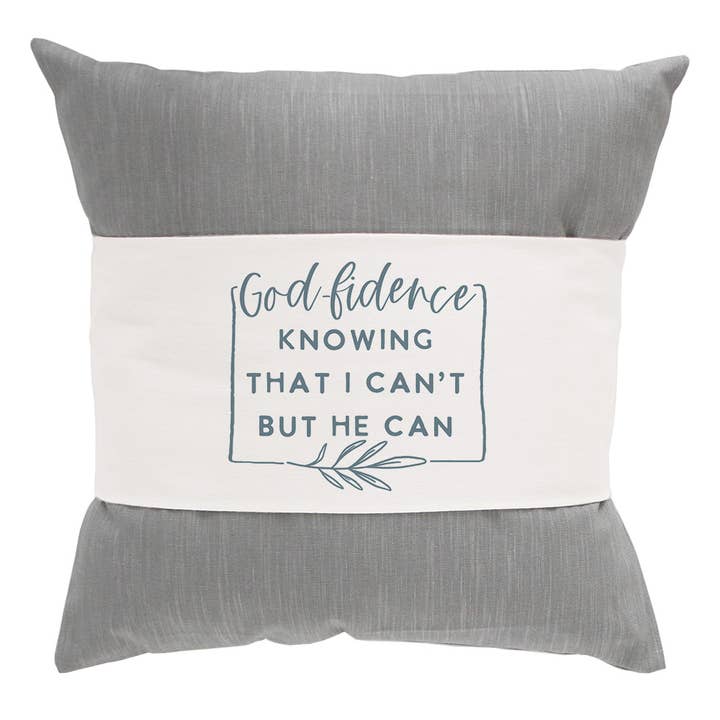 Sincere Surroundings - Wholesale Throw/Decorative Pillow - God-Fidence - Pillow Hugs