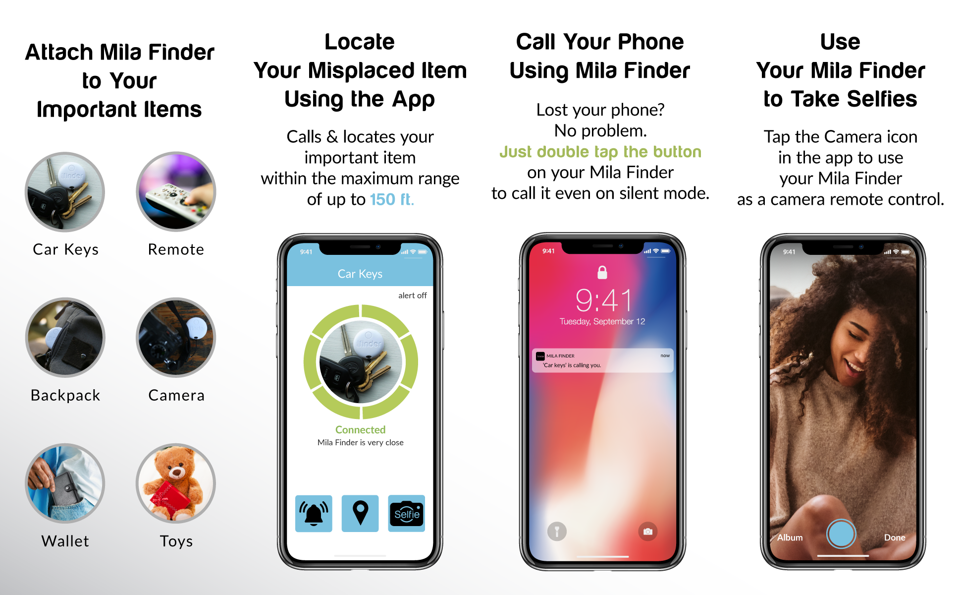 Mila Wholesale - Wholesale Keychain – Unisex - The Mila Finder® Bluetooth Key Tracker2