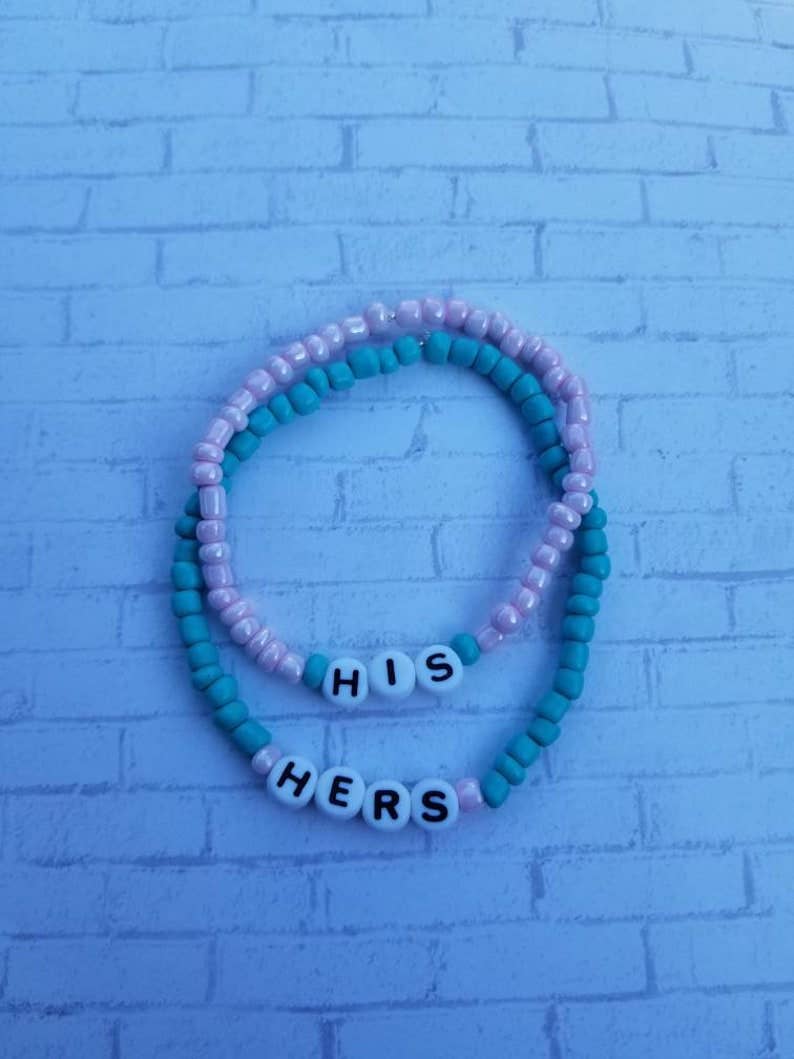 His and hers beaded on sale bracelets