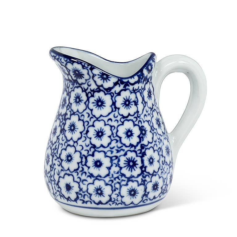 Abbott - Wholesale Jug - Blu/Wht Handled Jug-6Asst-3.5"H(4oz-14847