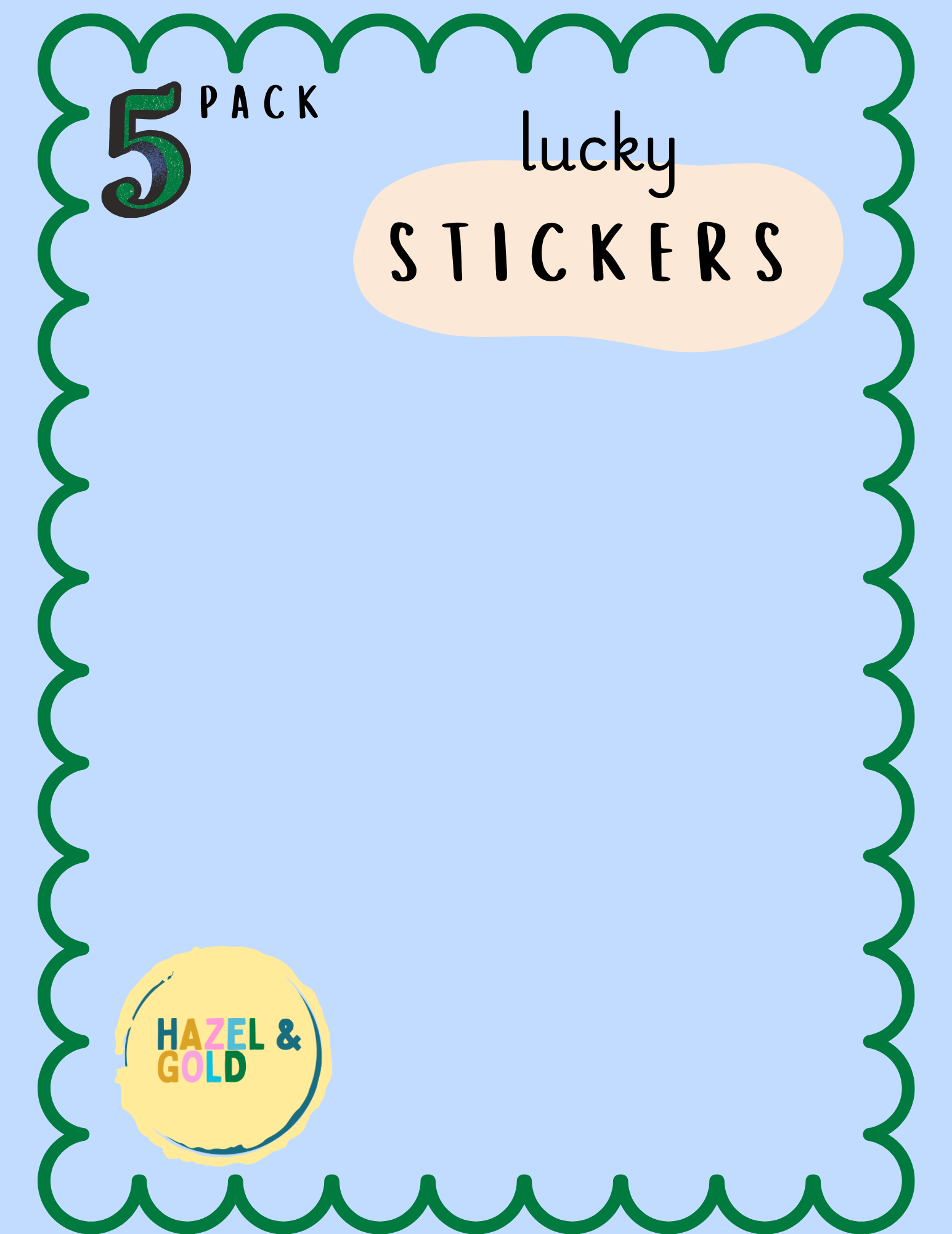Wild & Wright - Wholesale Sticker - Lucky Sticker Set7
