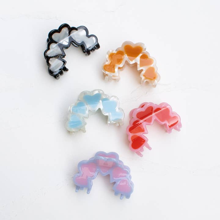 Tiepology - Wholesale Hair Clip - Women's - Eco Arch Shape Heart Hair Claw Clip