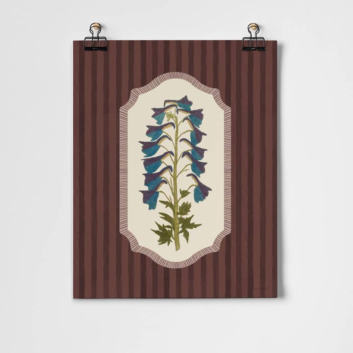 Impresión de Arte Fino de Herbario Vivo Delphinium para venta al por mayor de Roomytown