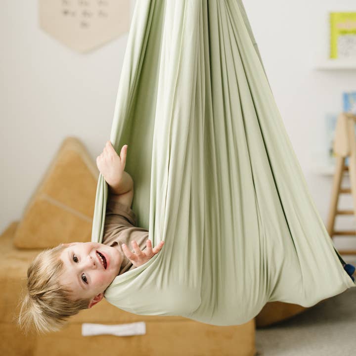 Marlowe & Co - Wholesale Hammock - Kids - Desert Sage Cotton Sensory Swing2