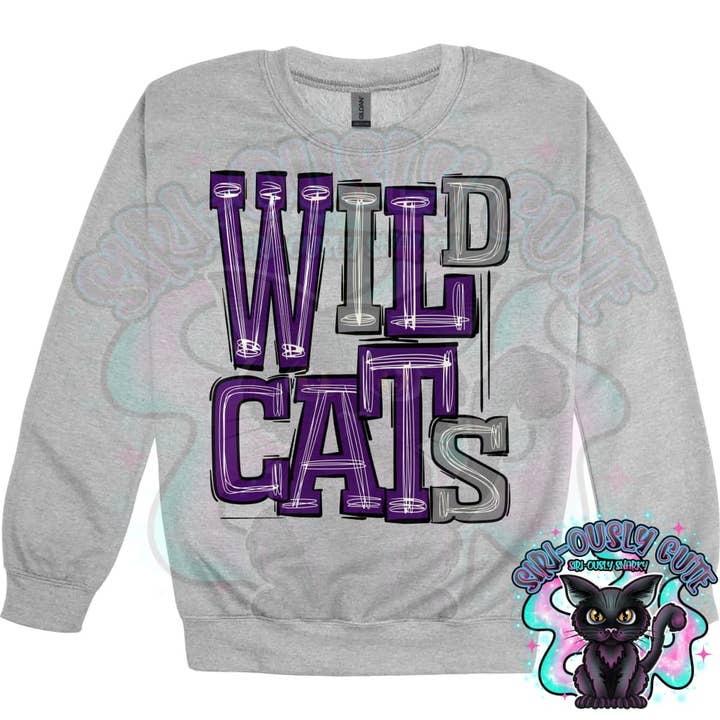 Sporty Wildcats - Purple Gray for wholesale by Siri-Ously Cute