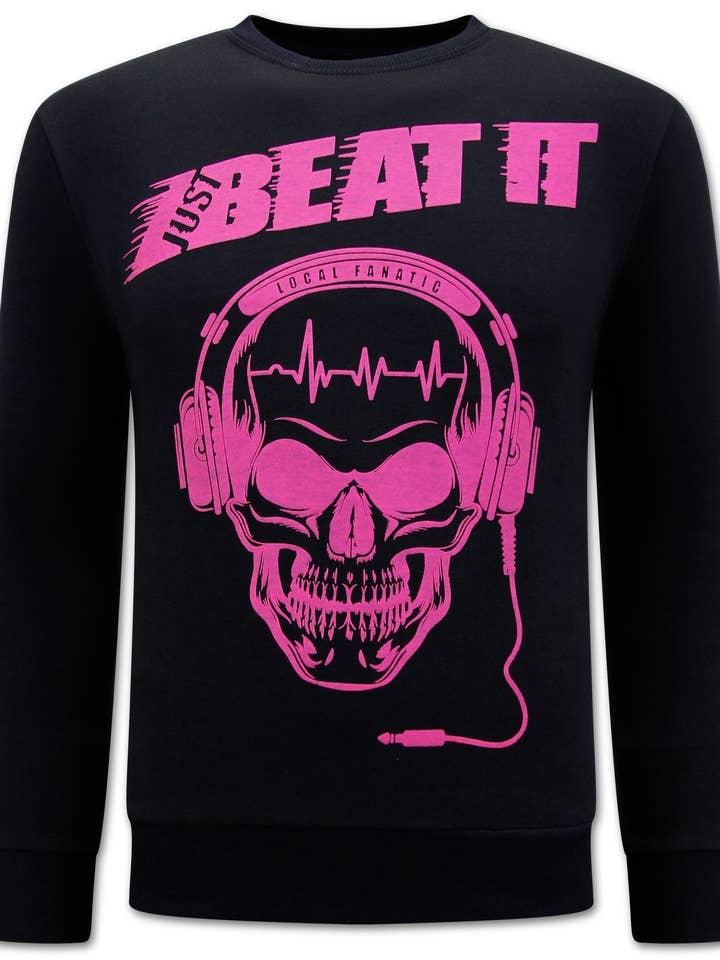 Sweatshirt voor heren - Just Beat It Print voor wholesale door Local Fanatic