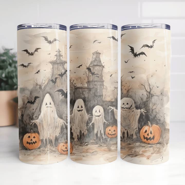 Ghost scene Tumbler for wholesale by H+P Wholesale