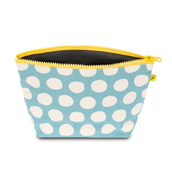 Fluf - Wholesale Pouch - Women's - Mid Zip - Dot Blue2