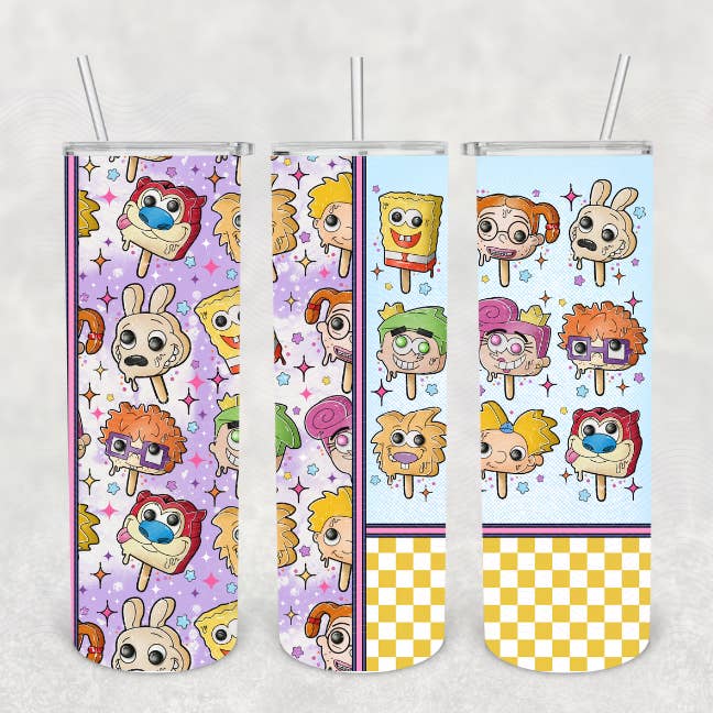 90s Nick Toon Popsicle Tumblers for wholesale by Beautiful Creations by Laney