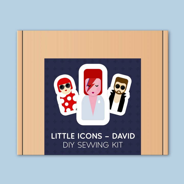 DIY sew kit - Bowie (Aladdin Sane) - Little Icons for wholesale by Hey There Munchquin