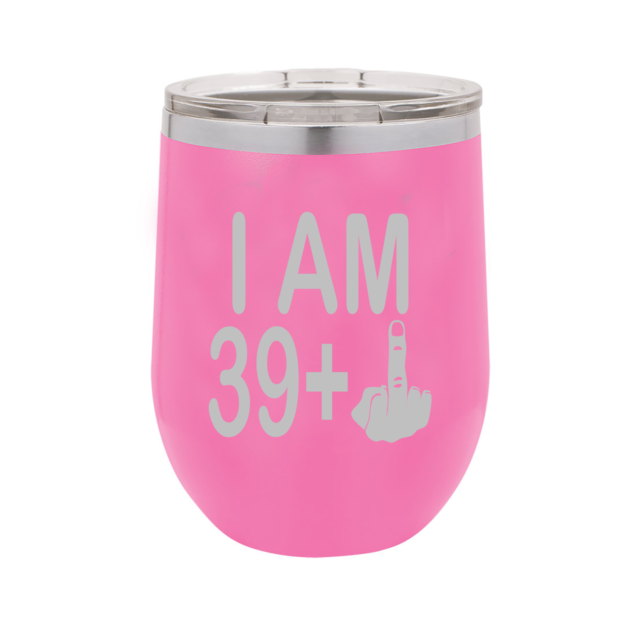 Calm Down Caren - Wholesale Insulated Mug/Tumbler - I am 39 + Middle Finger Polar Wine Tumbler - 40th Birthday2