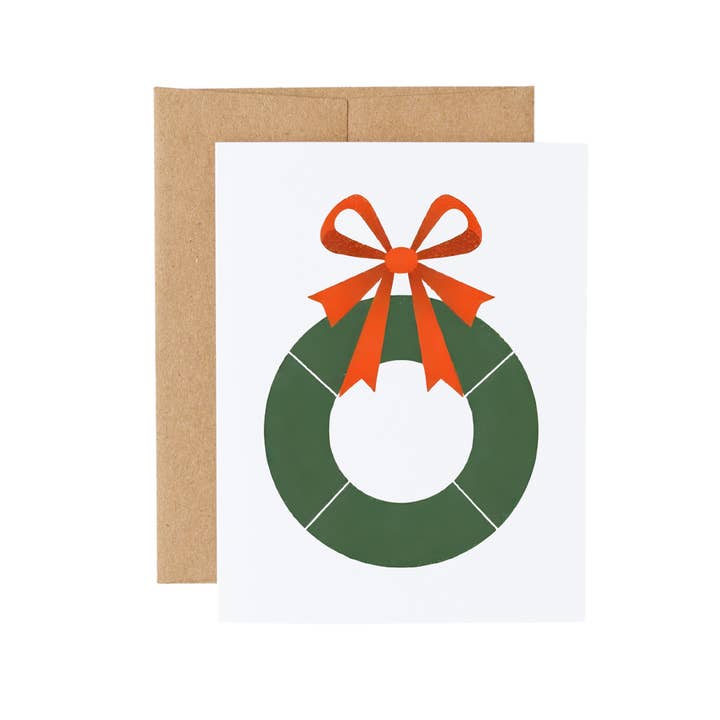 Cryptic Paper Co. - Wholesale Stationery/notecard set - Boxed Set of Assorted Christmas Wreath Notecards8