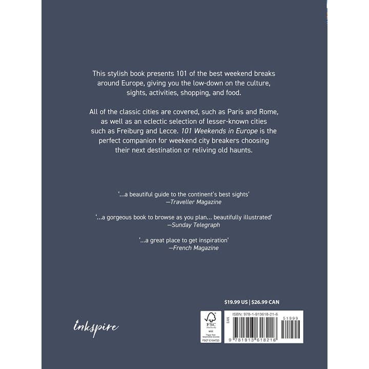 Fox Chapel Publishing – Engroshandel Rejser – 101 Weekender i Europa, 2. udg. - Vejviser1