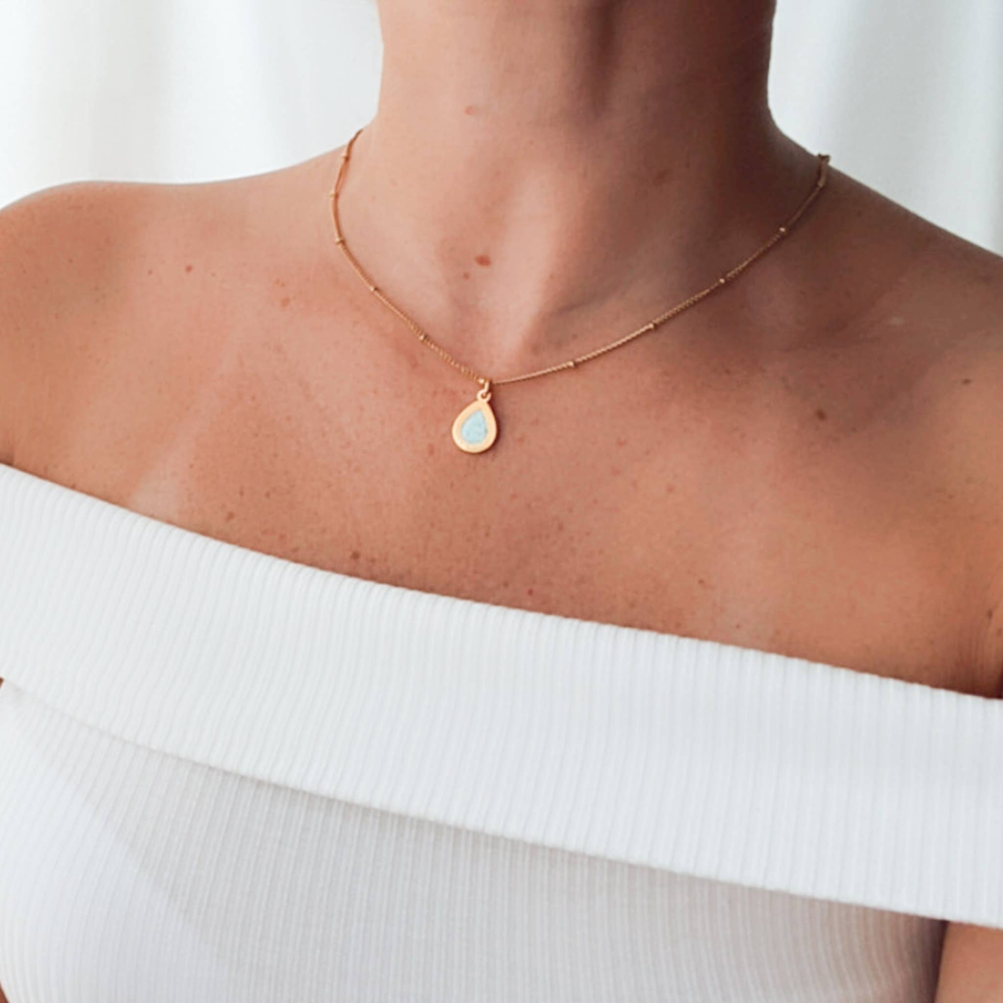 OCLOVE - Wholesale Pendant/Charm Necklace - Gota pendant - made with recycled plastic from the sea12