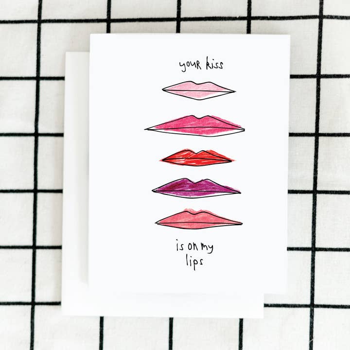 Lips Art Card for wholesale by ARTJADEN