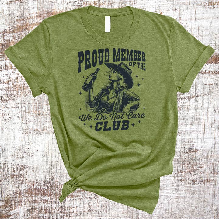 Trots lid van de We Do Not Care Club Grappig Sarcastisch Shirt voor wholesale door Sweet Tees