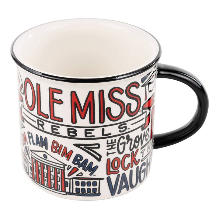 Ole Miss Collage Campfire Mug for wholesale by Glory Haus