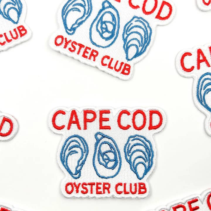 Field Trip Threads - Wholesale Patch - Cape Cod Oyster Club Patch – Coastal Embroidered Iron On 4