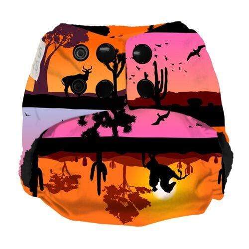 Nicki's Ultimate Snap AIO - Desert Twilight - NB pour la vente par Nicki's Diapers (Planetwise Wholesale)