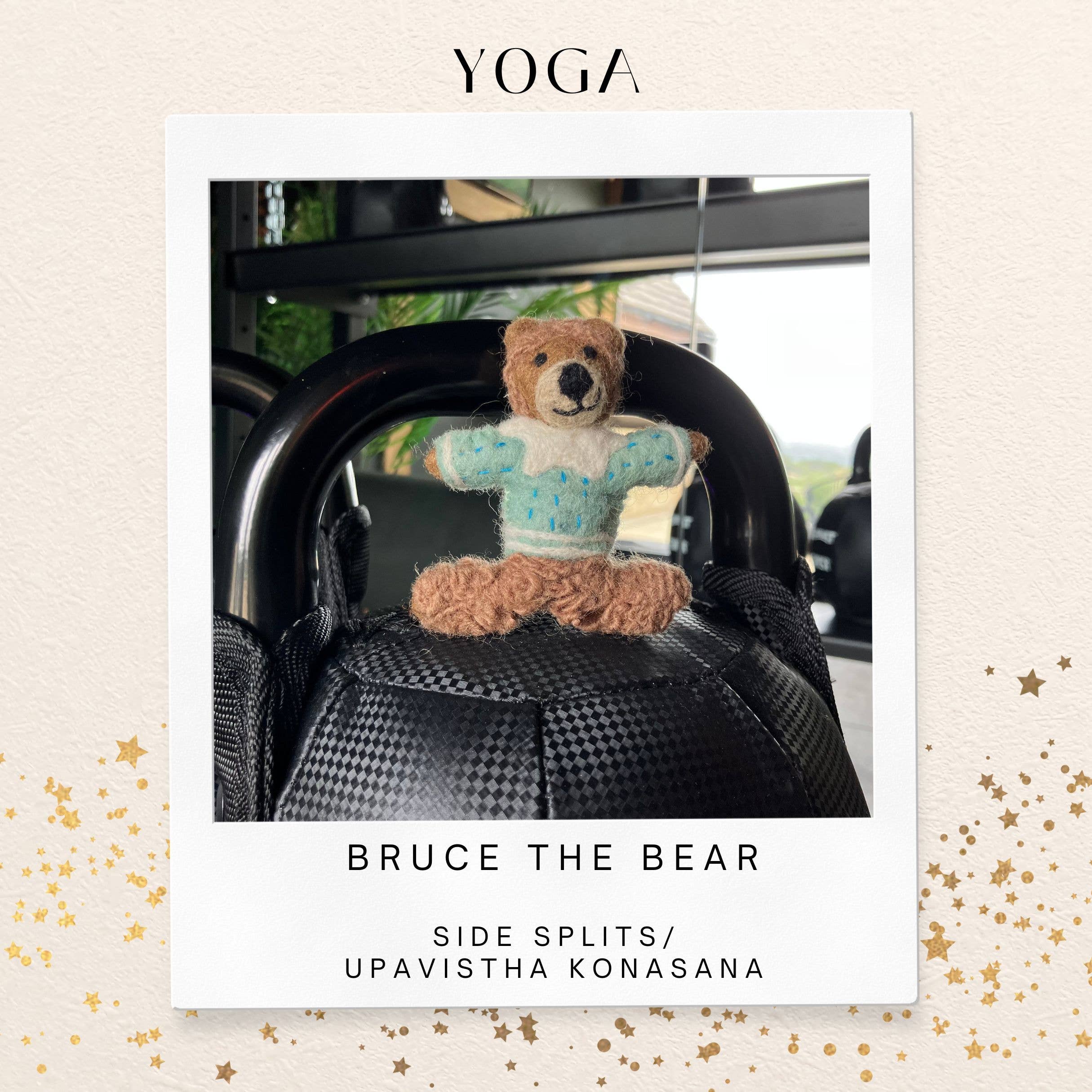 Felt So Good - Vente Objets de décoration - Décoration suspendue en feutre fait main Bruce l'ours2