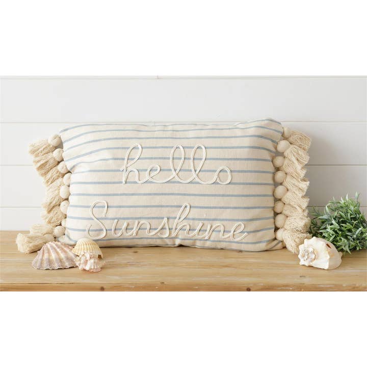 Pillow - Bonjour Soleil (Pk/02) pour la vente par Audrey's Home & Gift