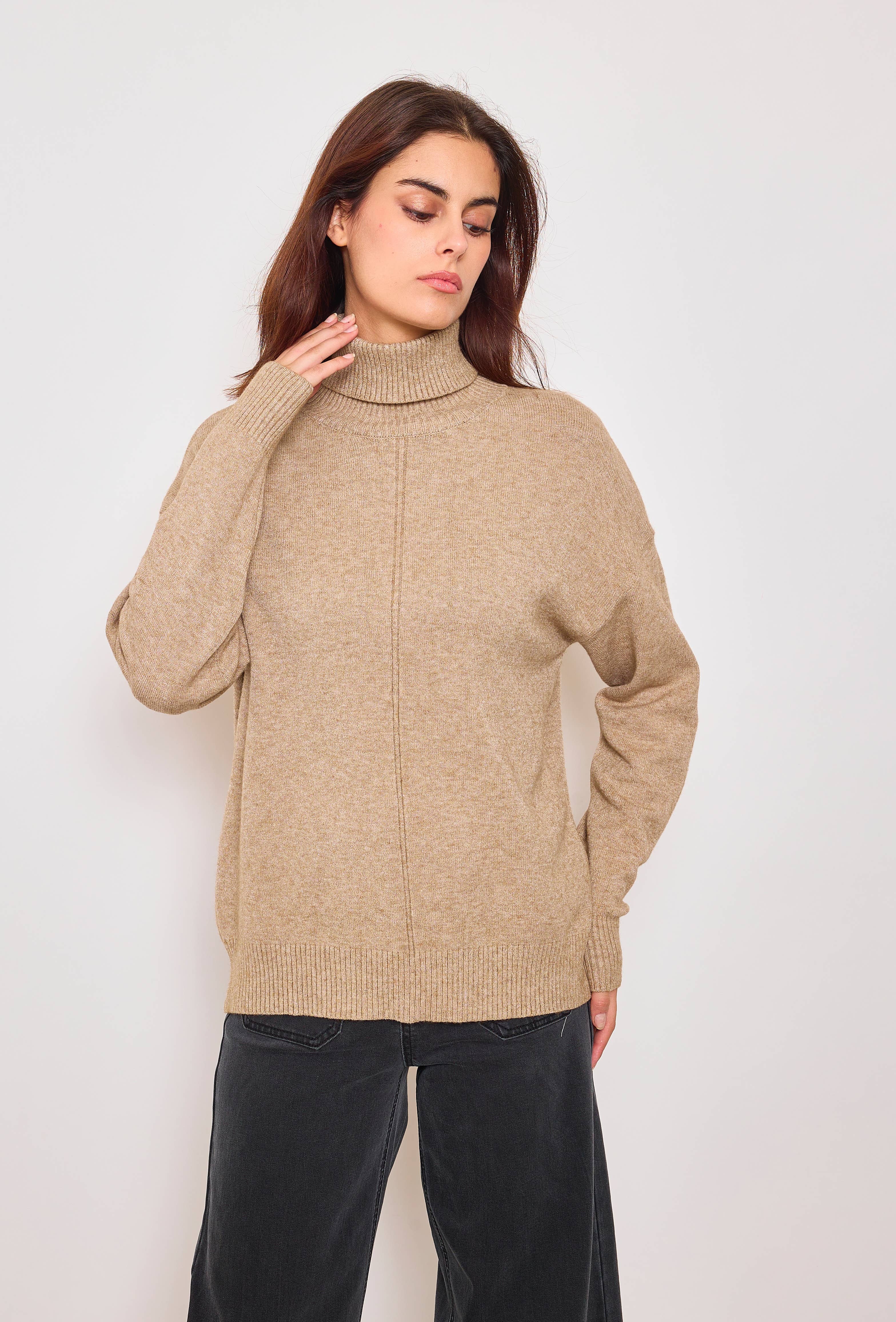 SUNNY STUDIO - Wholesale Knit Sweater - Women's - Women's high-neck sweater2