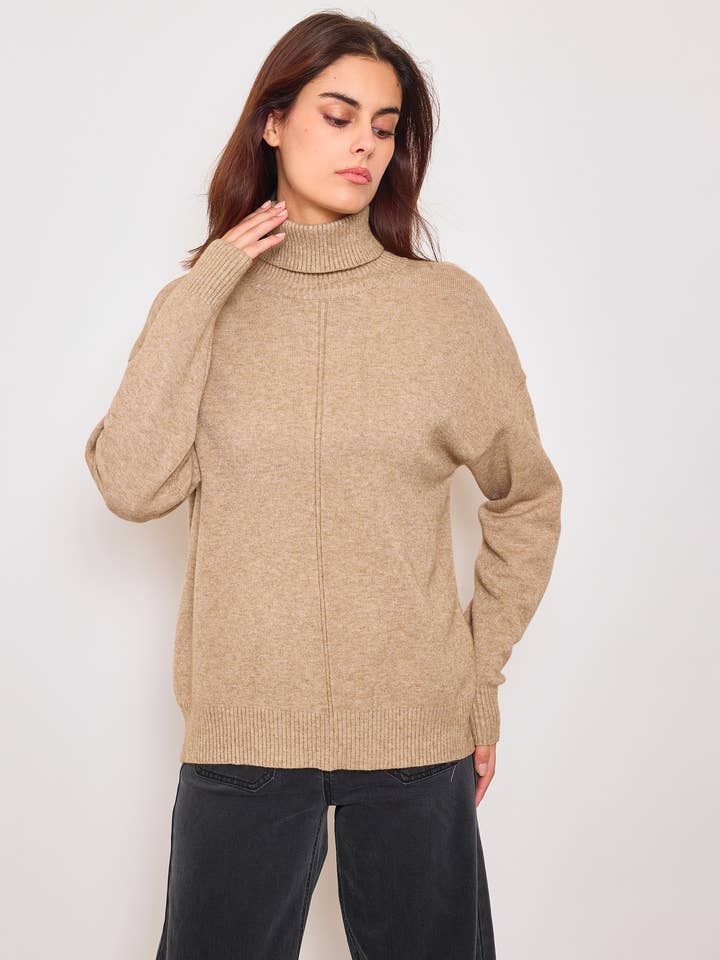 SUNNY STUDIO - Wholesale Knit Sweater - Women's - Women's high-neck sweater2