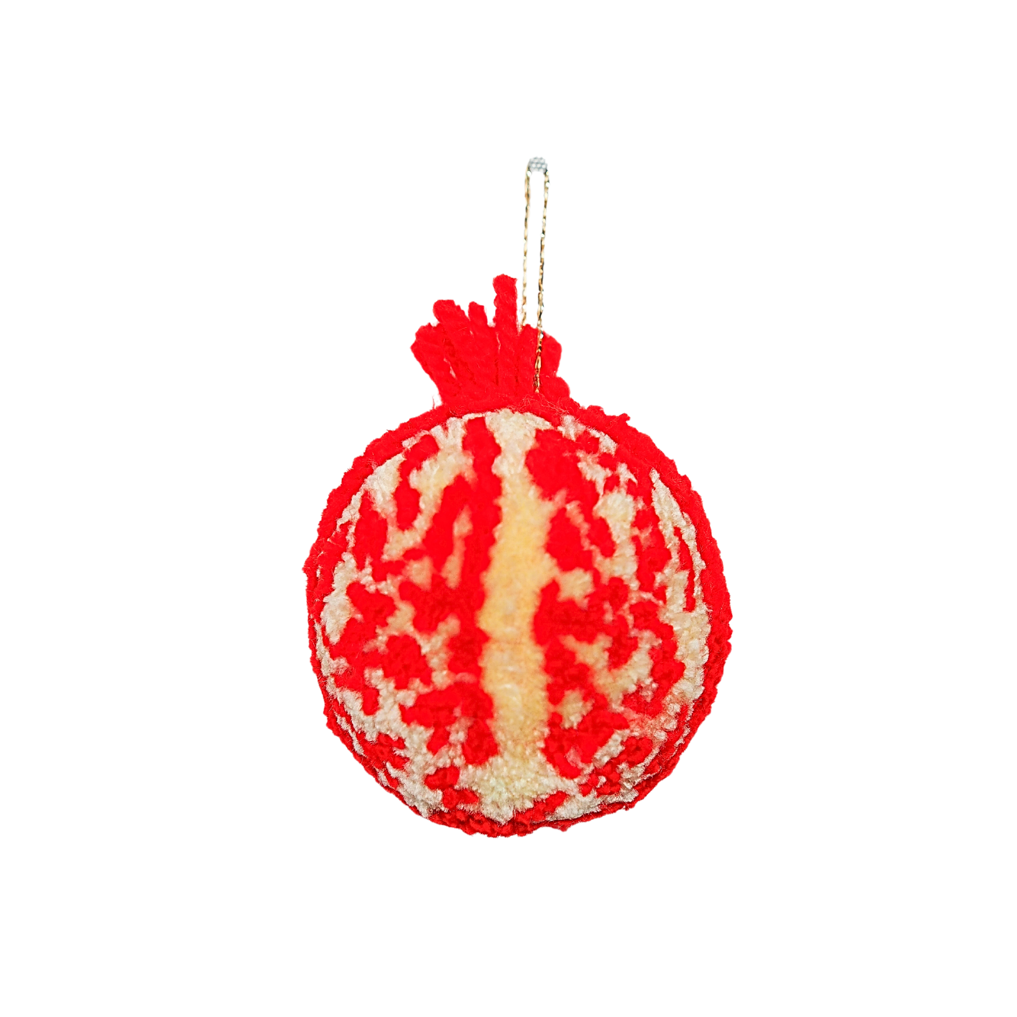 Fat Pom Poms - Vente Objets de décoration - Décoration de Noël à pompon en forme de grenade faite à la main0