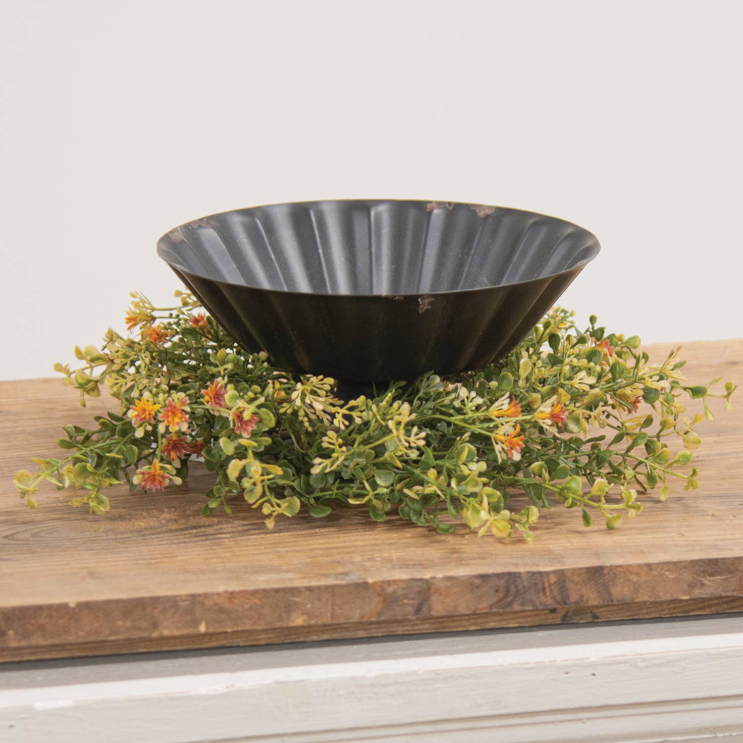 Saybrook Lane - Vente Couronne - Bougeoir Golden Fall Buds & Baby's Grass, 4,5 pouces1