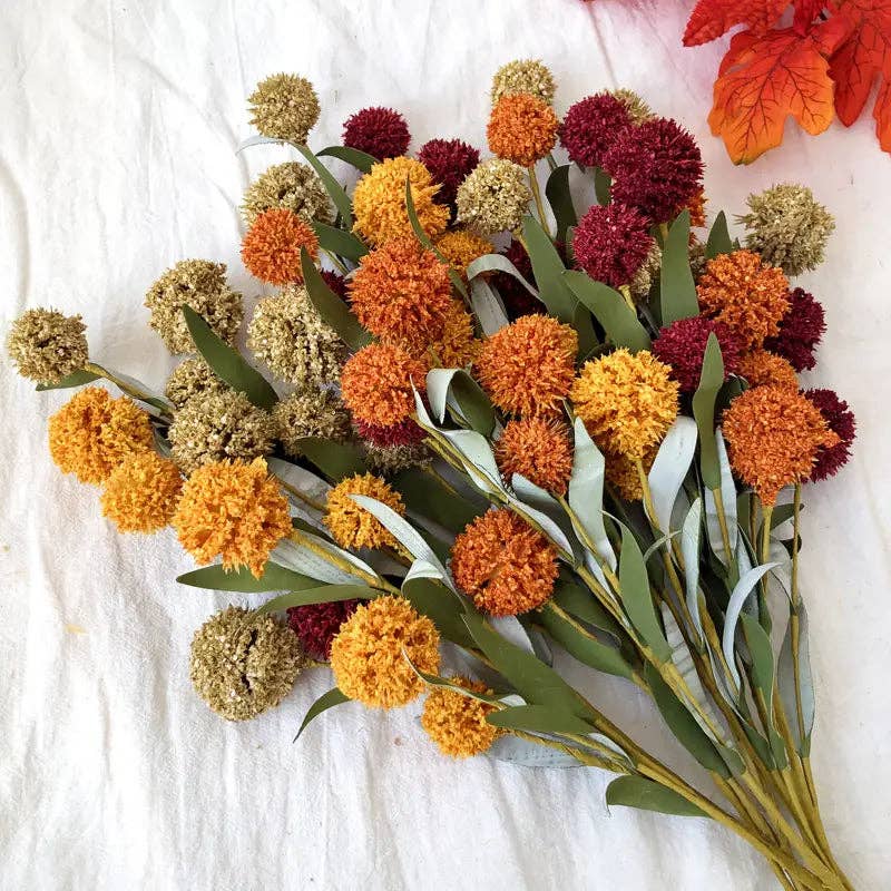 Huis Van Merken – wholesale Konstgjorda blommor – Konstgjorda hortensiablommor - Höstdekoration, DIY-hantverk (5-pack)0