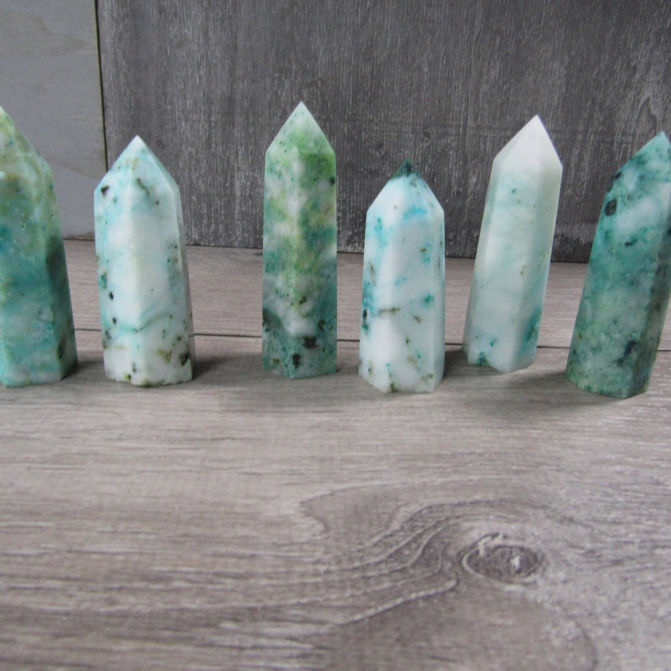 Keystone Crystals - Vendita all'ingrosso Pietra/cristallo spirituale - Obelisco di Pietra Preziosa 1-2 oz | Piccola Torre di Cristallo, Griglie e Decorazioni29