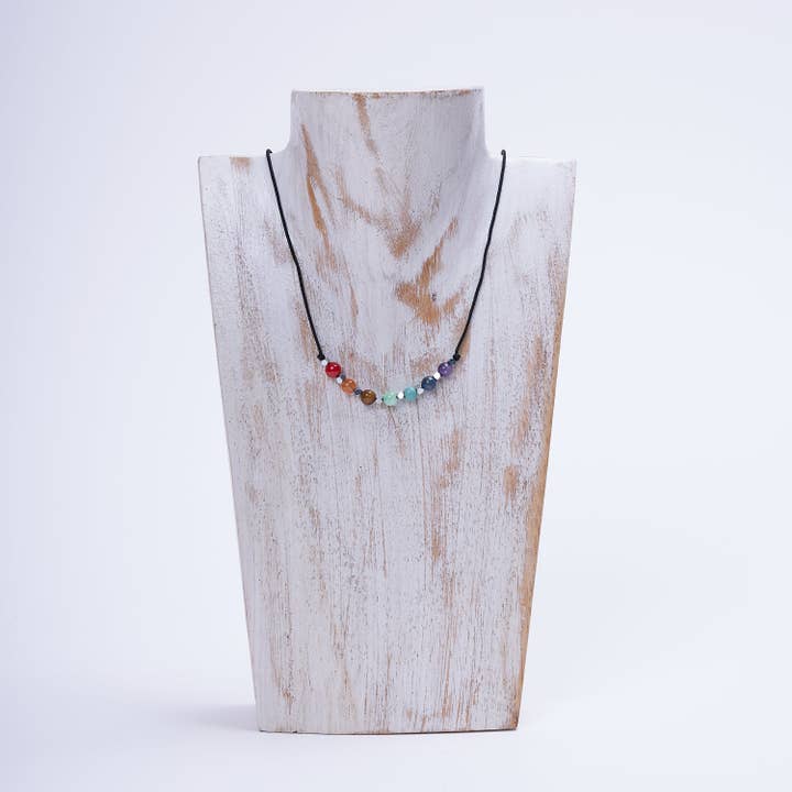 Nella & Complements - Wholesale Beaded/Pearl Necklace - 7 chakras necklace with natural stones1