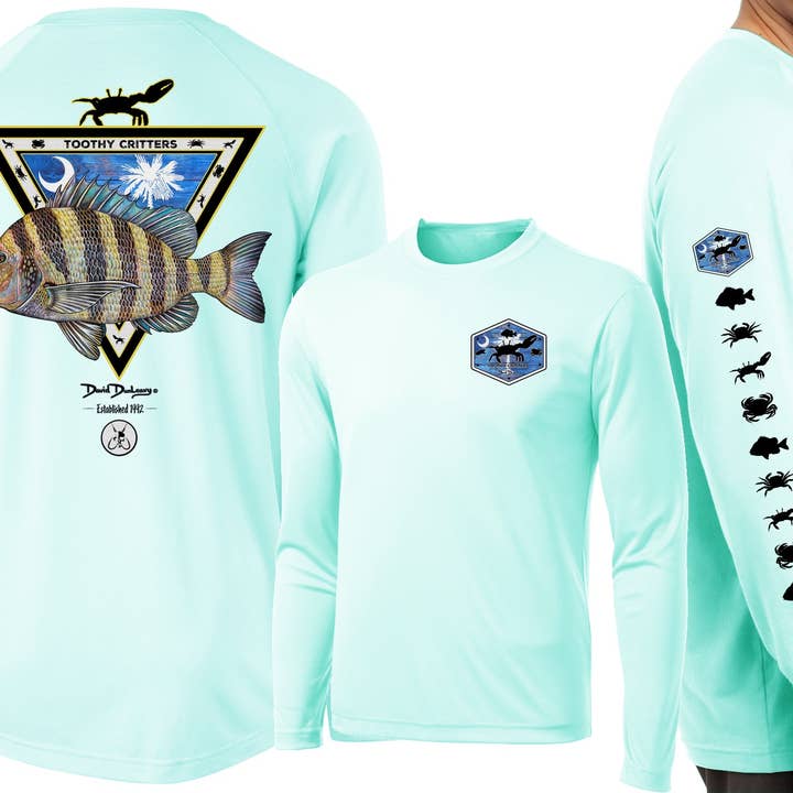David Dunleavy - Wholesale Screen printed t-shirt – Men′s - Men’s Performance South Carolina Sheepshead Long Sleeve2