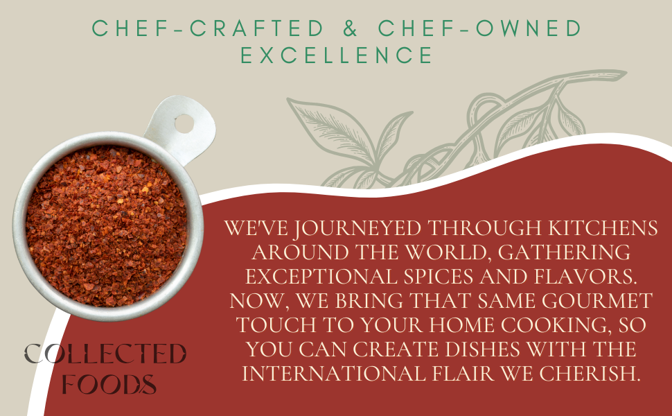 Collected Foods - Wholesale Dried Spice Mix - Gourmet - Aleppo Pepper Chef Blended and Curated3