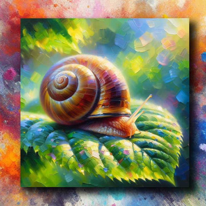 Snail Fridge Magnet 55x55mm for wholesale by frostedgrey