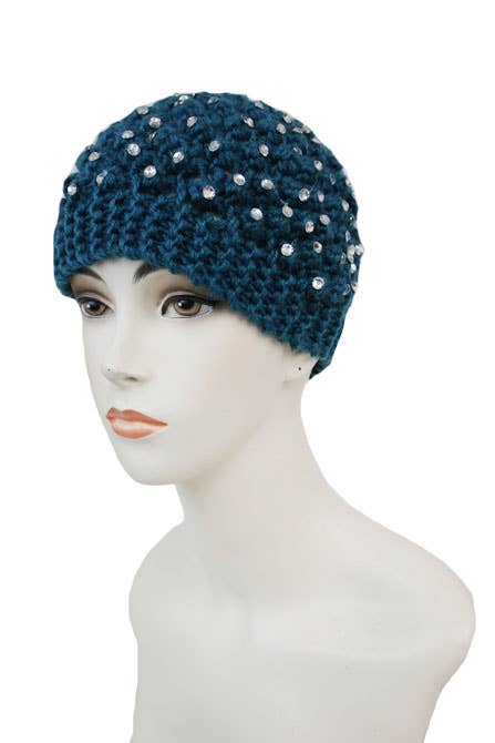 Cap Zone - Vendita all'ingrosso Fascia per capelli - Donna - Lavorato all'uncinetto con cerchietto interamente in strass1