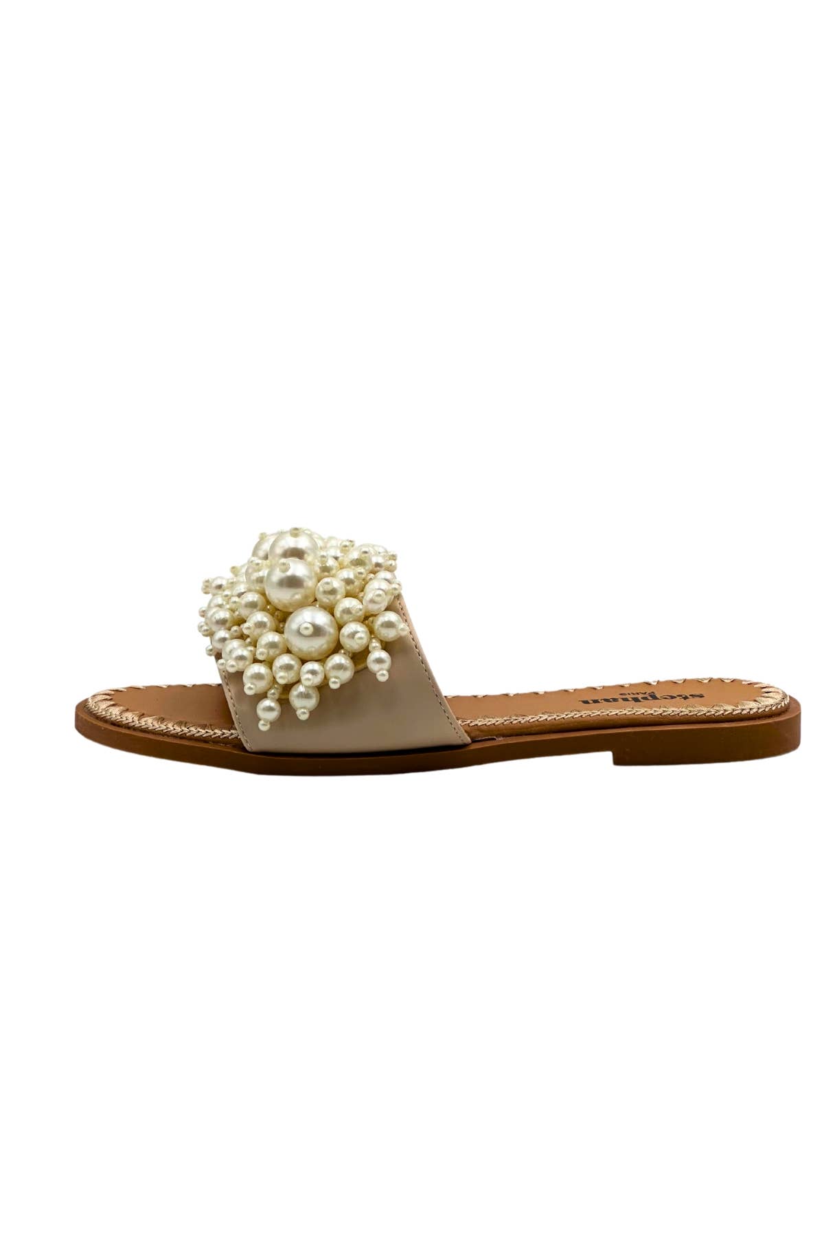 Nero Mule basse decorate con perle eleganti QQ-224 in vendita all'ingrosso su Faire1