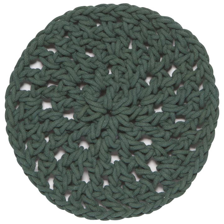 Jade Green Knotted Trivet for wholesale by Danica Heirloom