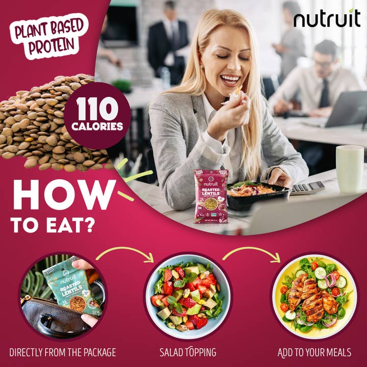 nutruit - Wholesale Chips - Nutruit Roasted Lentils(Variety 20 Pack)(Low MOQ Trial Box)